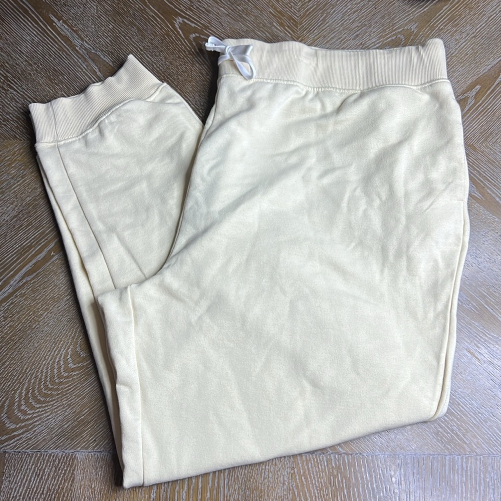 EASY STANDARD Cotton Cream Plus Size Jogger 3X